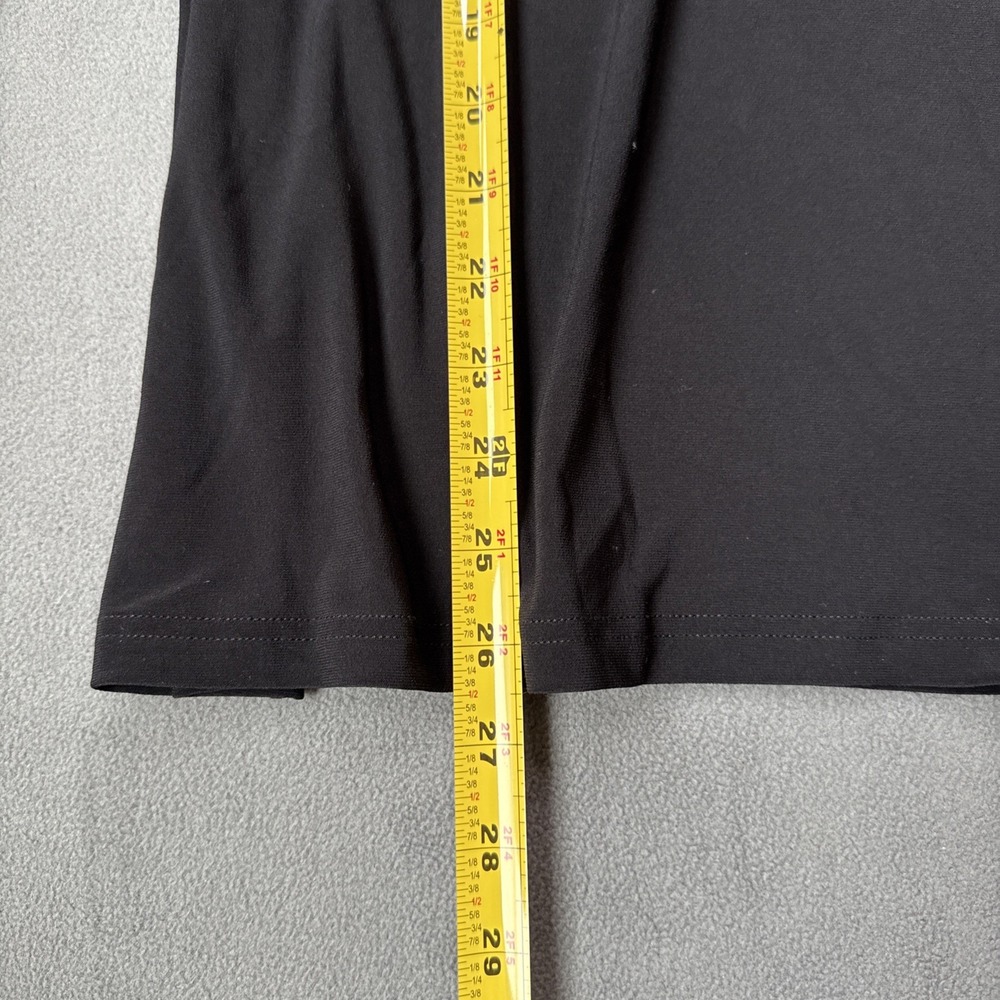 Sympli Turtleneck Womens 10 Black Jersey Long Sleeve Stretch Canadian Made Top - Picture 6 of 9